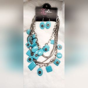 Paparazzi Bountiful Necklace & Earrings - Zi Collection 2022-bundle and save